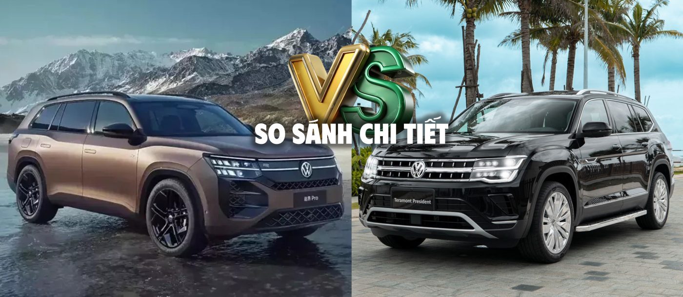 Volkswagen Hà Nội Xe tám lạng, xe nửa cân so sánh VW Teramont Pro và VW Teramont President 1